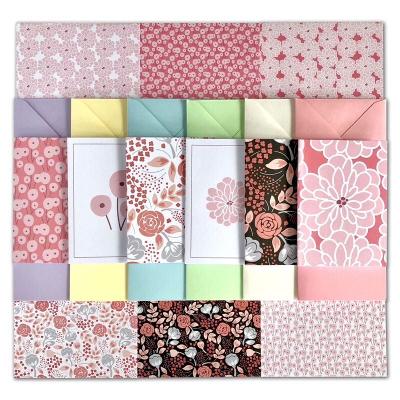 Flower Toss - Stationery Paper Pack