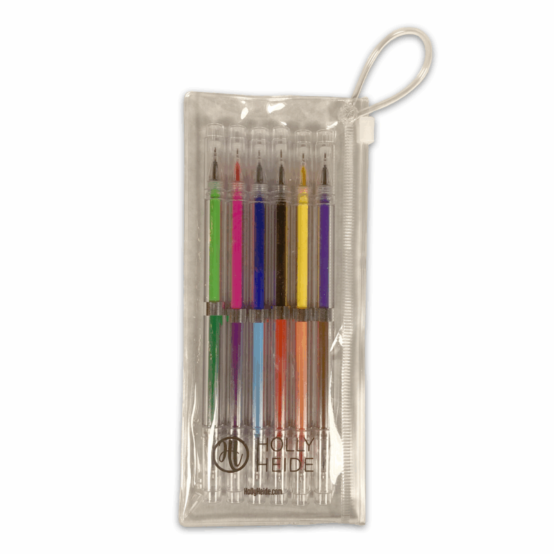 Dual Tip Gel Pen Set in package