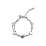 Heart and Dot Bracelet - Silver