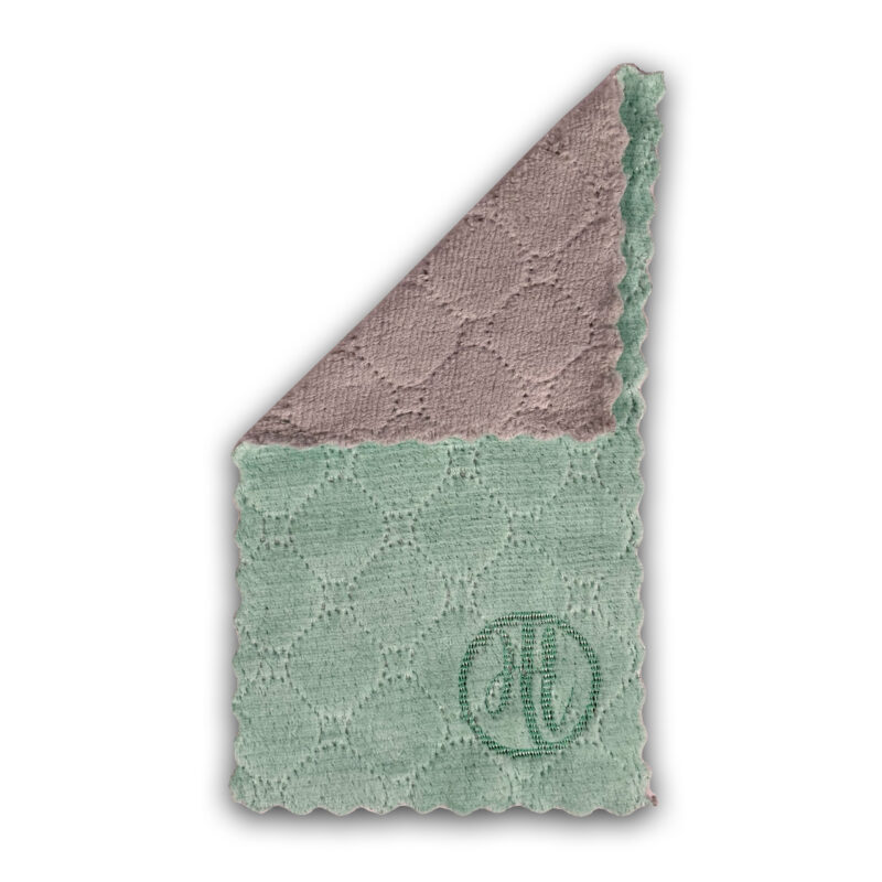 Premium Makeup Remover Cloths - Folded - Green and Gray