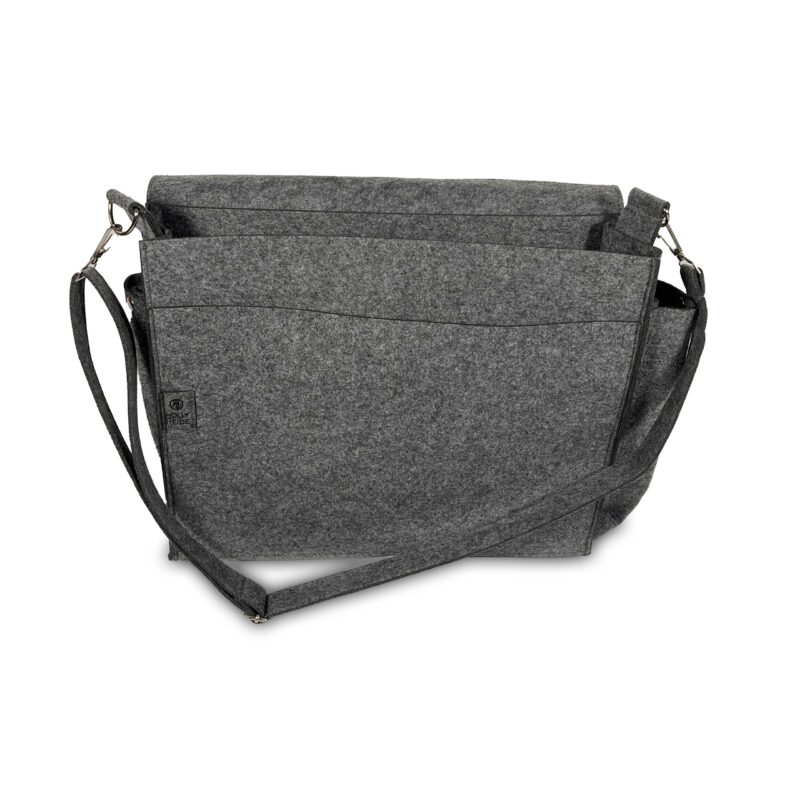 Messenger Bag Medium Gray Front
