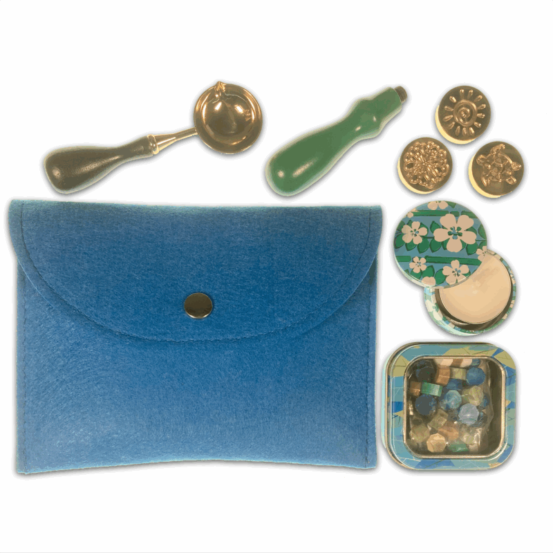 Ocean Blue - Wax Seal Kit - 8 piece