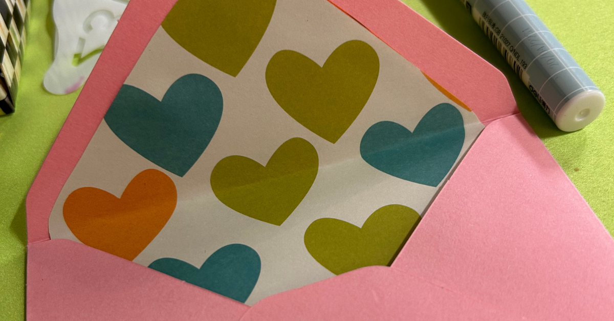 Crafting custom envelope liners