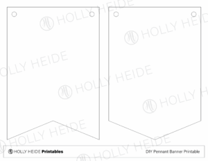 DIY Pennant Banner Printable