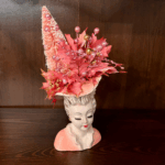 Vintage Pink Holiday Lady