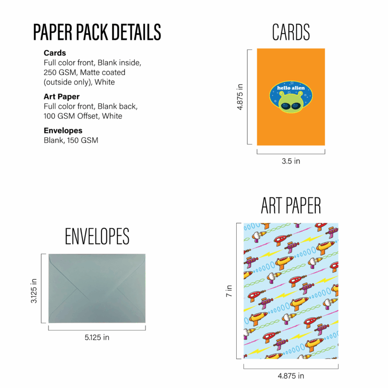 Hello Alien Paper Pack Details