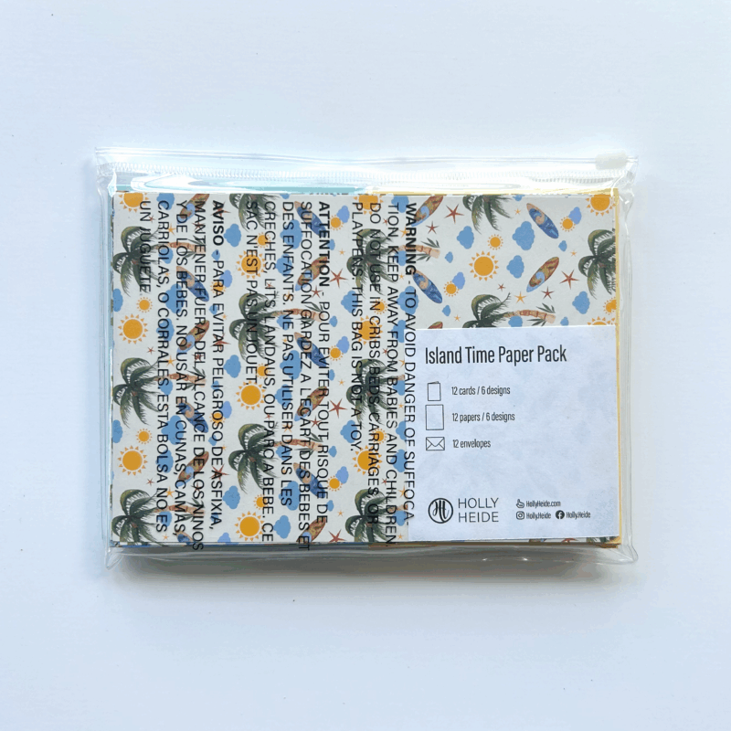 Island Time Paper Pack Back