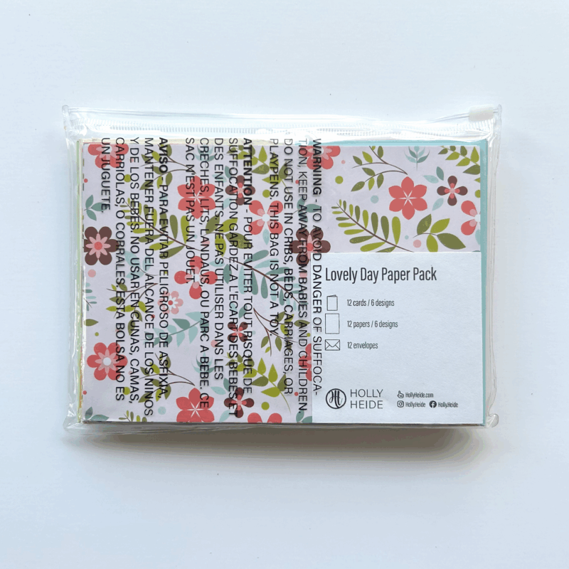 Lovely Day Paper Pack Back