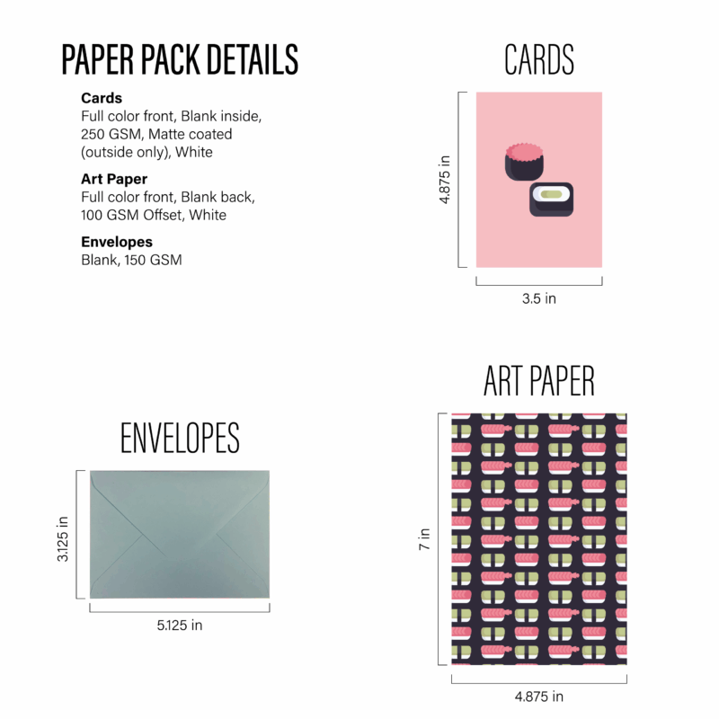 Sushi Paper Pack Details