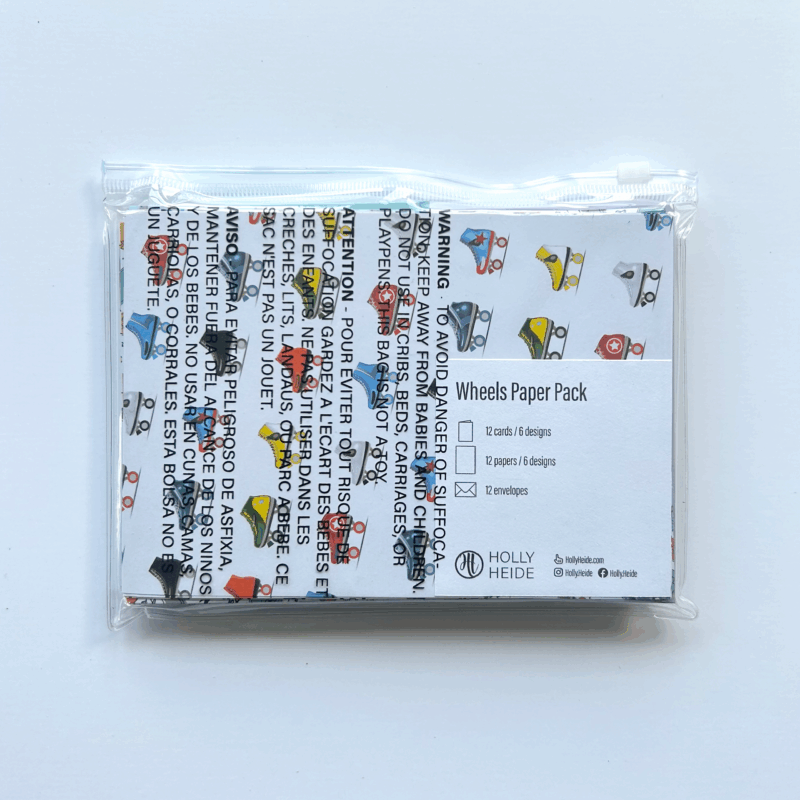 Wheels Paper Pack Back